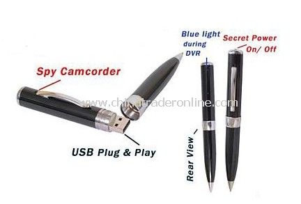 WHOLESALE-640x480 USB Pen Camcorder Web Camera with 8GB Flash Memory Hidden Camera-Pen DVR-Mini Pen DV from China