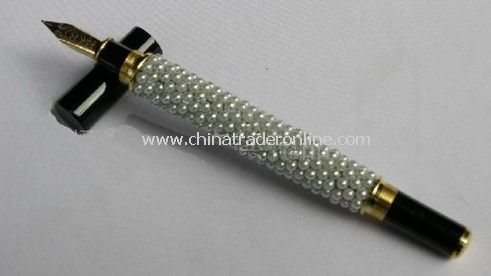 10pcs/lot 2011 The Best Gift--Upmarket Fashion White Pearl Fountain Pen with Gift Box