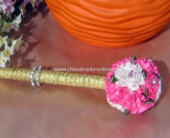 2011 New arrival sign-in pen/diamond handcraft flowers sign-in pen/wedding things gift/business/party sign-in pen from China