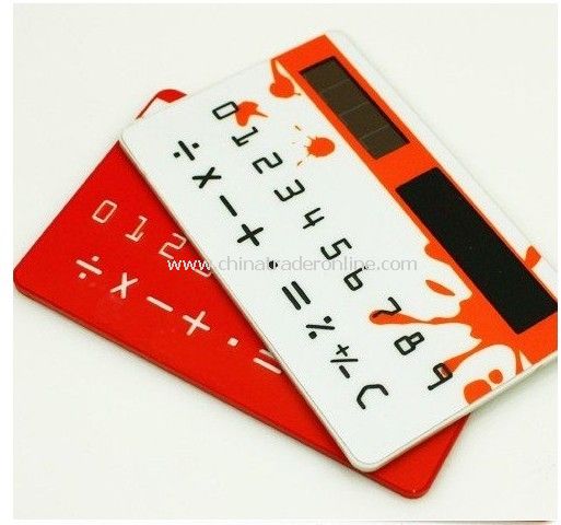 2011 new Ultra-thin Card calculator Solar calculator Put the purse calculator