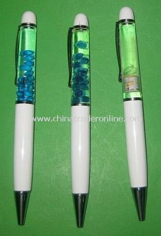 floater pen,plastic liquid pen ,floating pen,liquid pen,promotion pen,advertising pen,ball pen,logo pen from China