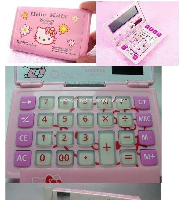 Hello kitty mini solar energy calculator