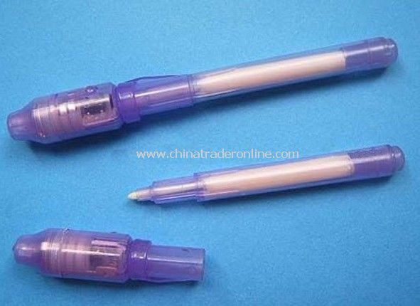 Wholesale / Invisible Ink Pen+ mini-UV torch from China