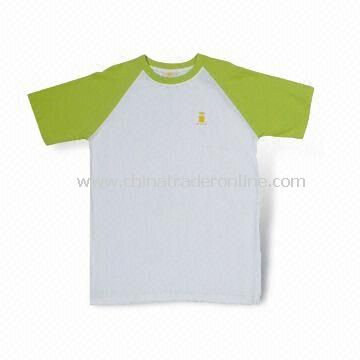 100% Cotton Promotional T-shirt, Customized Designs are Welcome from China