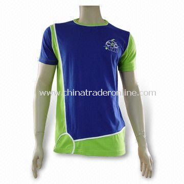 Mens T-shirt, Made of 100% Combed Cotton, Ideal for Promotional Purposes