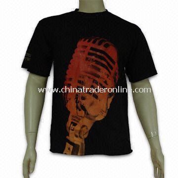 Mens T-shirt, Made of 100% Cotton, Suitable for Promotional Purposes