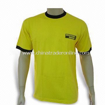 Promotional Cotton T-shirt with Various Sizes and Colors, Suitable for Men from China