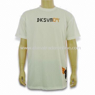 Promotional Dry-fit T-shirt, Made of 100% Polyester Material