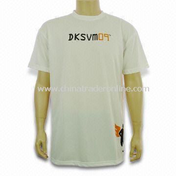 Promotional Dry-fit T-shirt, Made of 100% Polyester Material from China