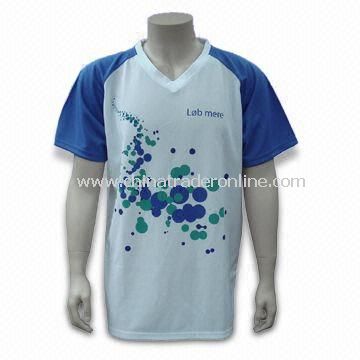 Promotional Dry-fit T-shirt with Moisture Wicking, Made of 100% Polyester Material