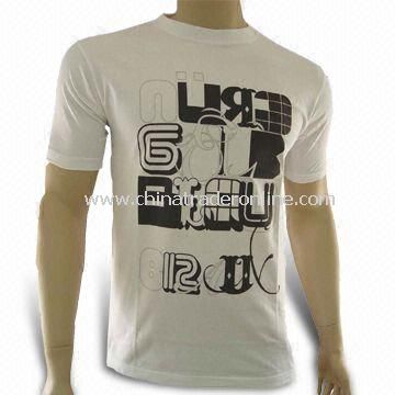 Promotional Mens T-shirt, Available in Various Sizes and Colors from China