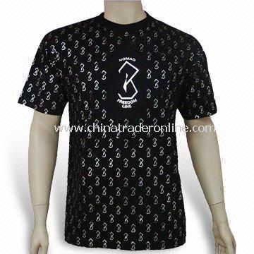 Promotional Mens T-shirt, Made of Cotton, Jersey, Available in Various Sizes and Colors