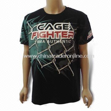 Promotional T-shirt, Made of 100% Preshunk Cotton, Customized Logo is Welcome from China