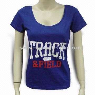 Promotional Women T-shirt, Customized Sizes are Welcome
