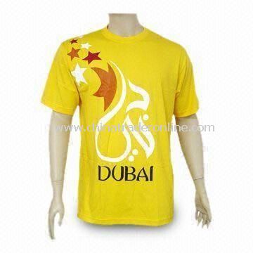 T-shirt, Made of 100% Cotton Jersey, Customized Logos Welcomed from China