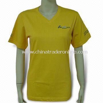 Womens T-shirt for Promotional Purposes, Made of Cotton from China