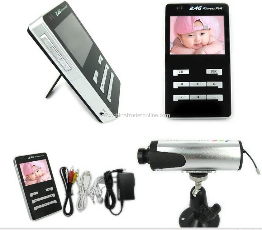 2.5inch 4-channel Wireless Spy Camera Baby Monitor