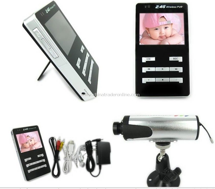 2.5inch 4-channel Wireless Spy Camera Baby Monitor from China