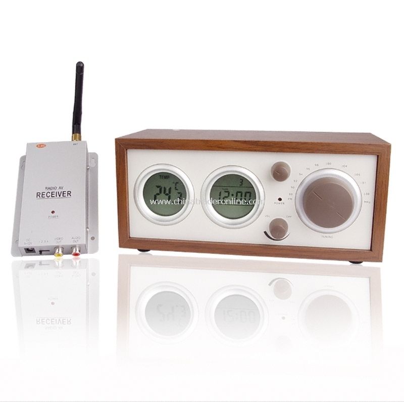 Clock Radio With Hidden Pinhole Color Camera Set - radio & clock Built-in