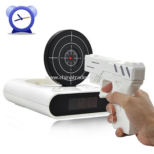 Cool Clock with Gun Alarm