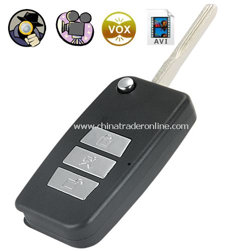 Digital Video Recorder Spy Camera (Remote Entry Flip Key Style) - remote entry flip key shaped from China