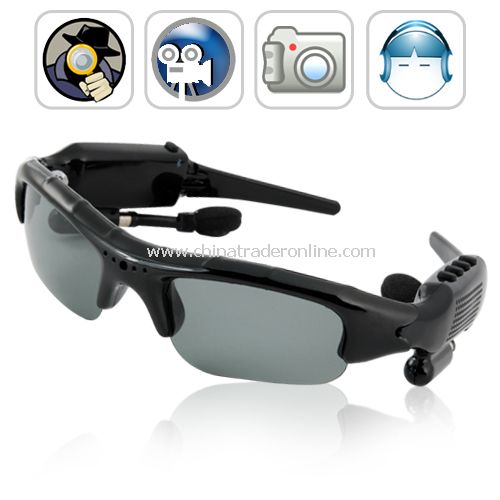 Espionage - Spy Camera Sunglasses ( DVR, Bluetooth, MP3) - FREE 4GB flash memory