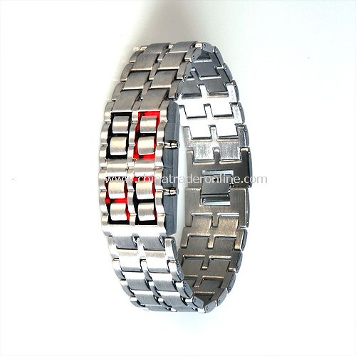 Fantastic & Innovative Watch - Iron Samurai Japanese Inspired Red LED Watch from China