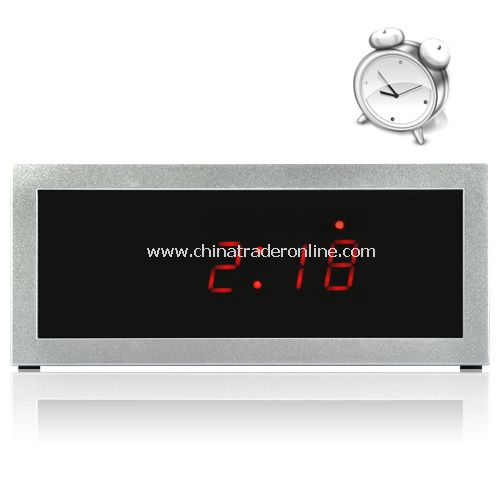 Mirror Alarm Clock with Red LED - Sound Activate
