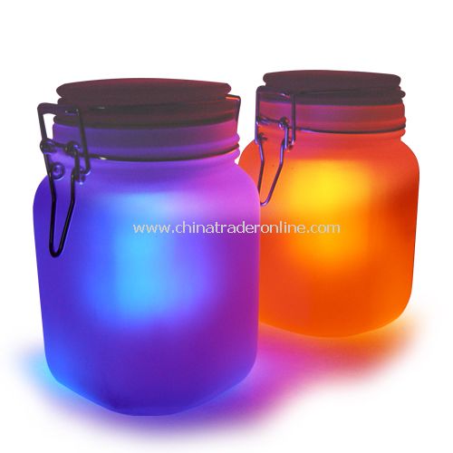 Moon Jar - Solar Power LED Mood Light - WaterProof from China