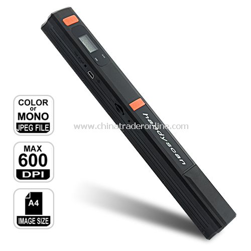 Portable Cordless Handheld Scanner (HandyScan) w/ 600/300 DPI Resolution