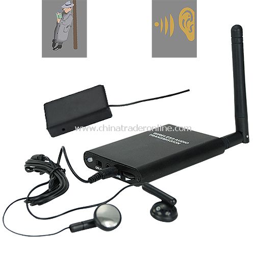 Professional Grade RF Audio Bug with 300M Wireless Transmission - Complete audio spy kit