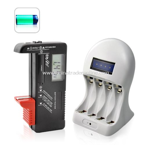 Rechargeable 1.5V AA & AAA Alkaline Battery Charger