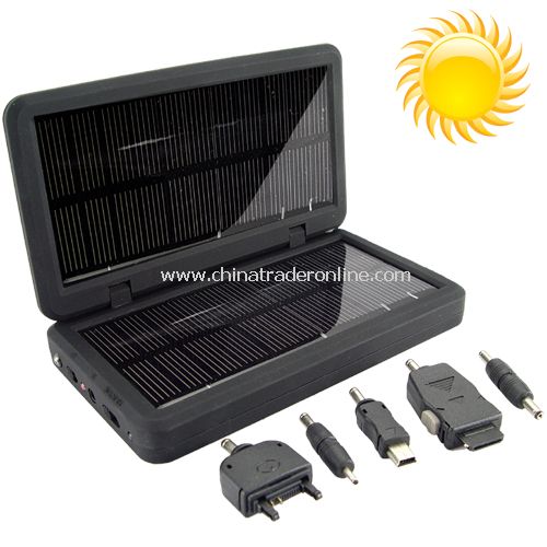 Solar Battery Charger for iPods, Phones, Cameras and USB Devices =Energy Saved