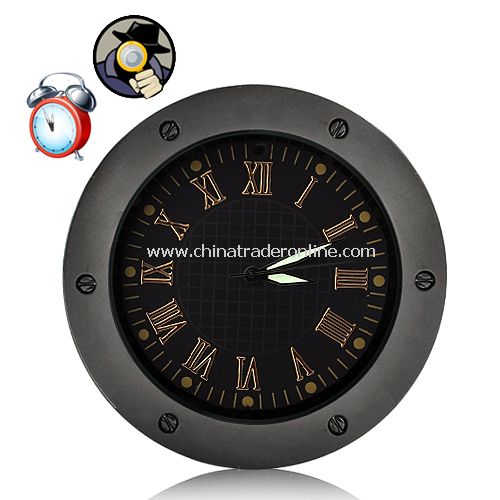 Surveillance Spy Camera Clock with Motion Detection (High-definition + 4GB) from China