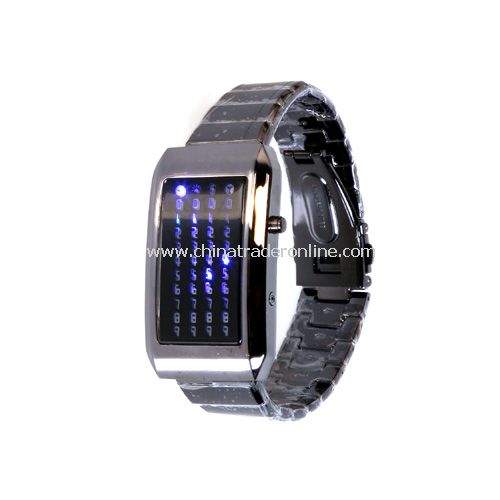 The Warp Core - Japanese Style Blue LED Watch 3012 AD- Sub-zero Blue LEDs from China