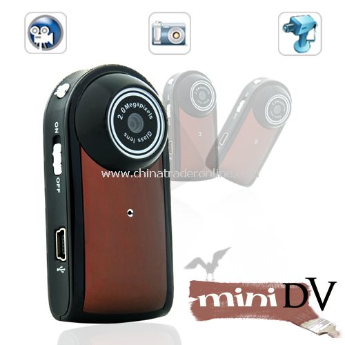 Ultra Compact MiniDV Camcorder (Motion Detection, 30 FPS) - 2MP native CMOS color sensor