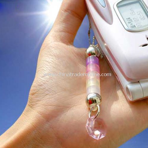 UV measuring beads blue crystal pendant charm for Mobile Phone/MP3/Wallet/Key from China