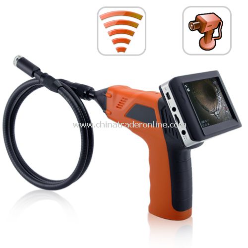 Wireless Inspection Camera with 3.5 Inch Color Monitor + DVR - Wireless monitor from China