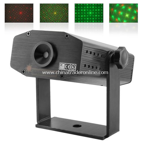 Automatic Moving Laser Effects Projector with Sound Activation & Adjustable Mounting Bracket