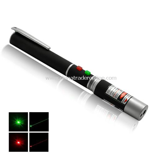 Green-Red Laser Pointer Pen (50mW) from China