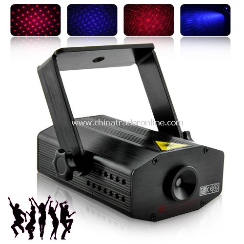 Laser Show Projector with Sound Activation (100mW Red/Purple) - Small & Pocketable from China