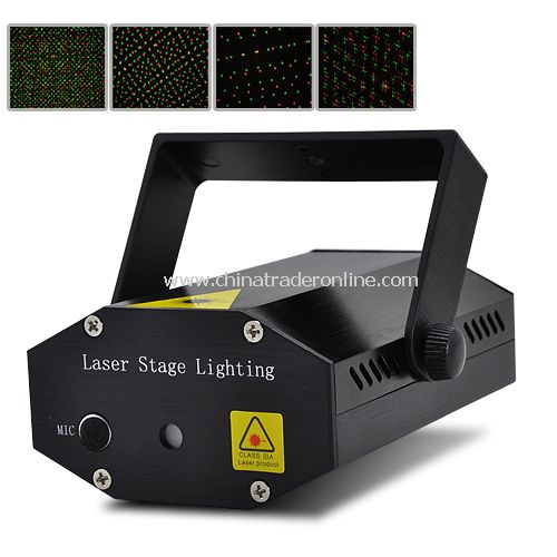 Mini Laser Stage Projector (Portable, Sound Activate, Stroboflash) from China