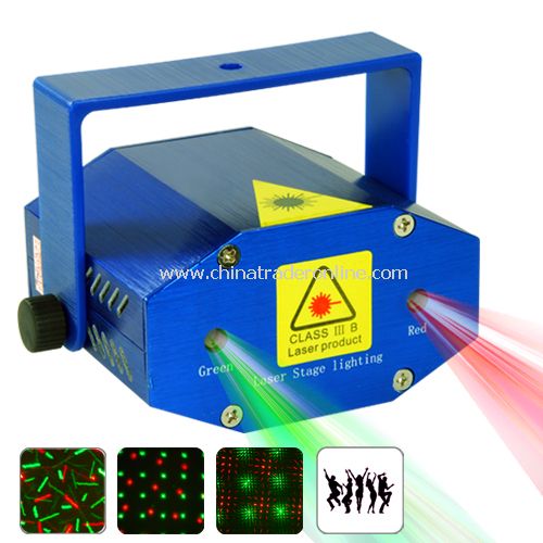 Mini Projector - Sound Activation - Dual Green & Red Lasers