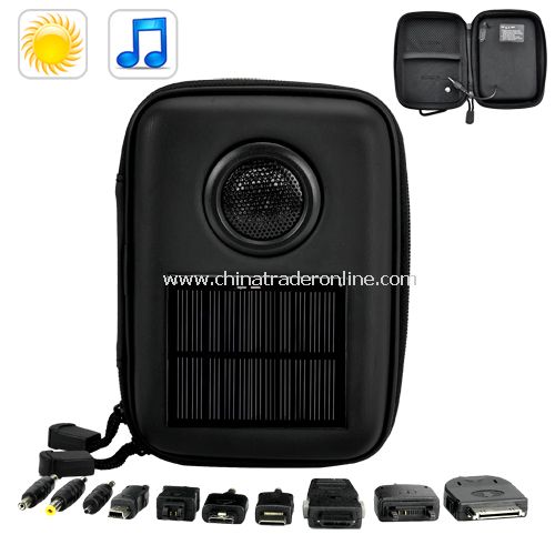 Solar Battery Charger with Speaker 1000mAh