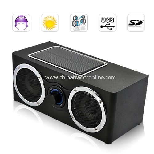 Super Boom Speaker + Solar Charger + MP3 Player 3 IN 1 from China