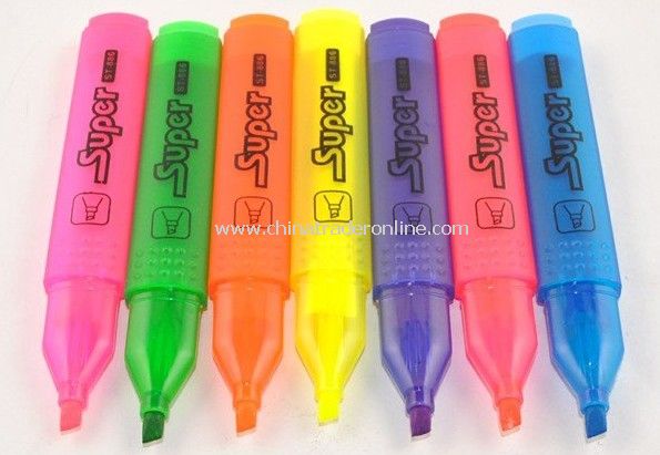 Super Fluorescent Highlighter,office and study markers,colorful syringe Highlighter,7 colors from China