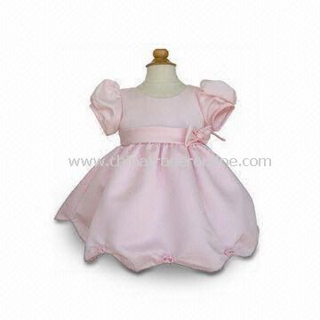 100% Cotton Baby Dress, Customized Materials and Styles are Accepted from China