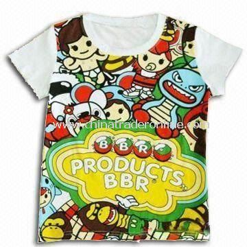 100% Cotton Baby T-shirt, Available in Various Colors and Sizes from China