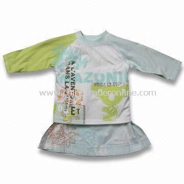 Baby s Set with Dress, Made of 100% Cotton, 180gsm Weighs from China