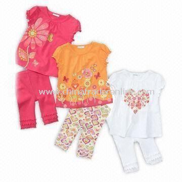 Baby Clothing Set, Customized Materials are Welcome from China